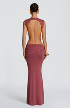 Elsa Maxi Dress - Rose Brown