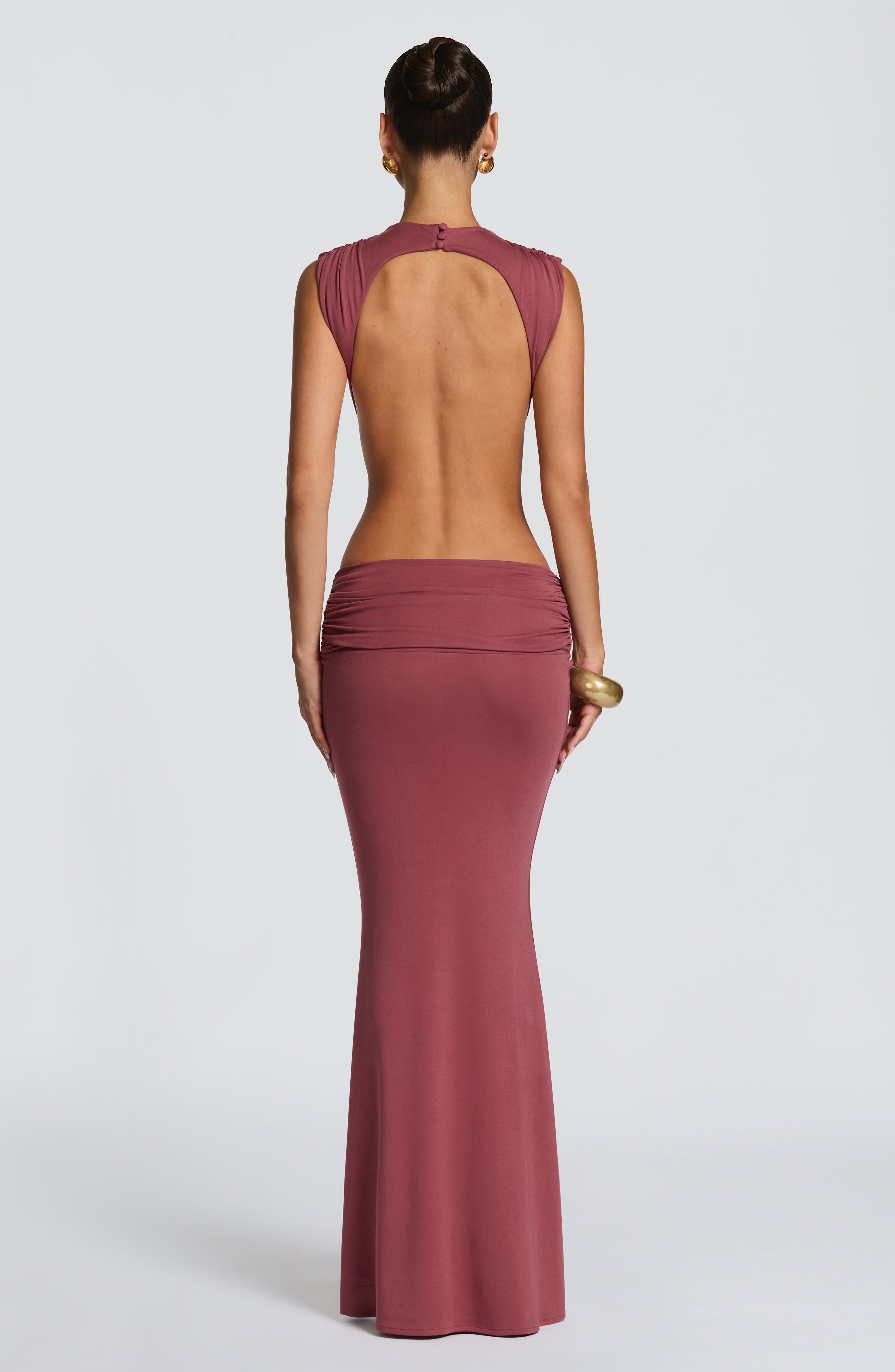 Elsa Maxi Dress - Rose Brown