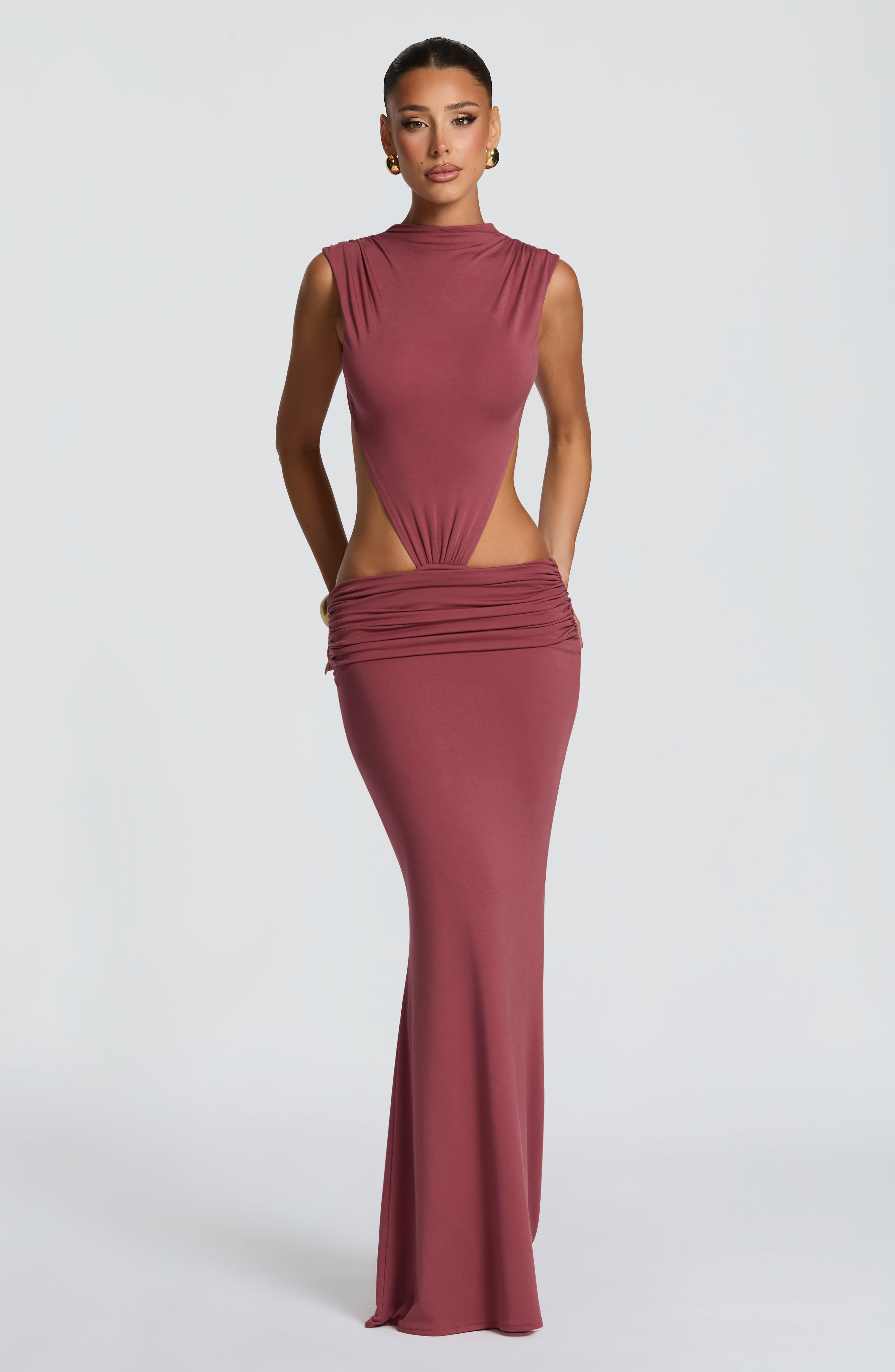 Elsa Maxi Dress - Rose Brown