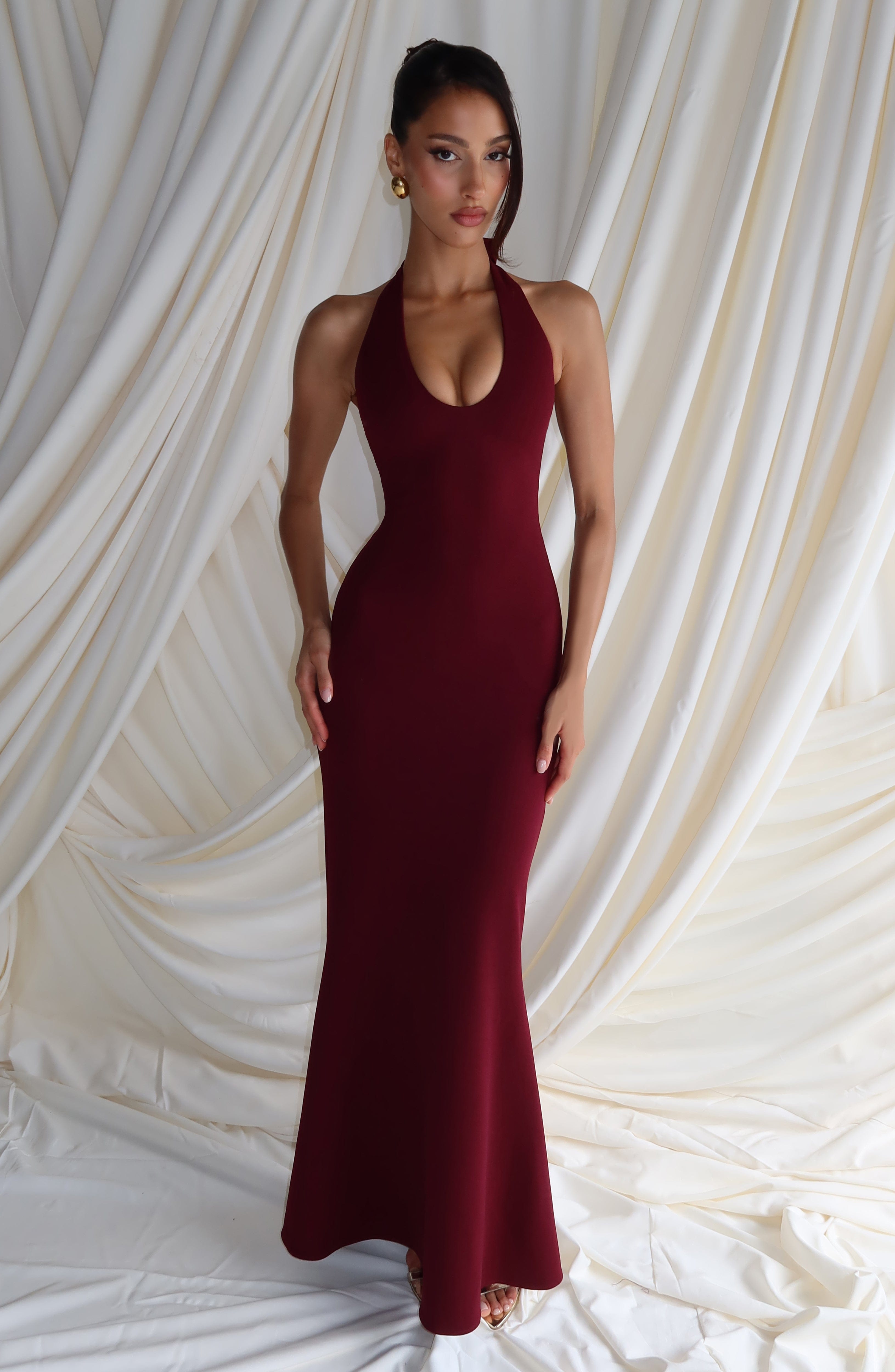 Brenda Maxi Dress - Cherry Lacquer