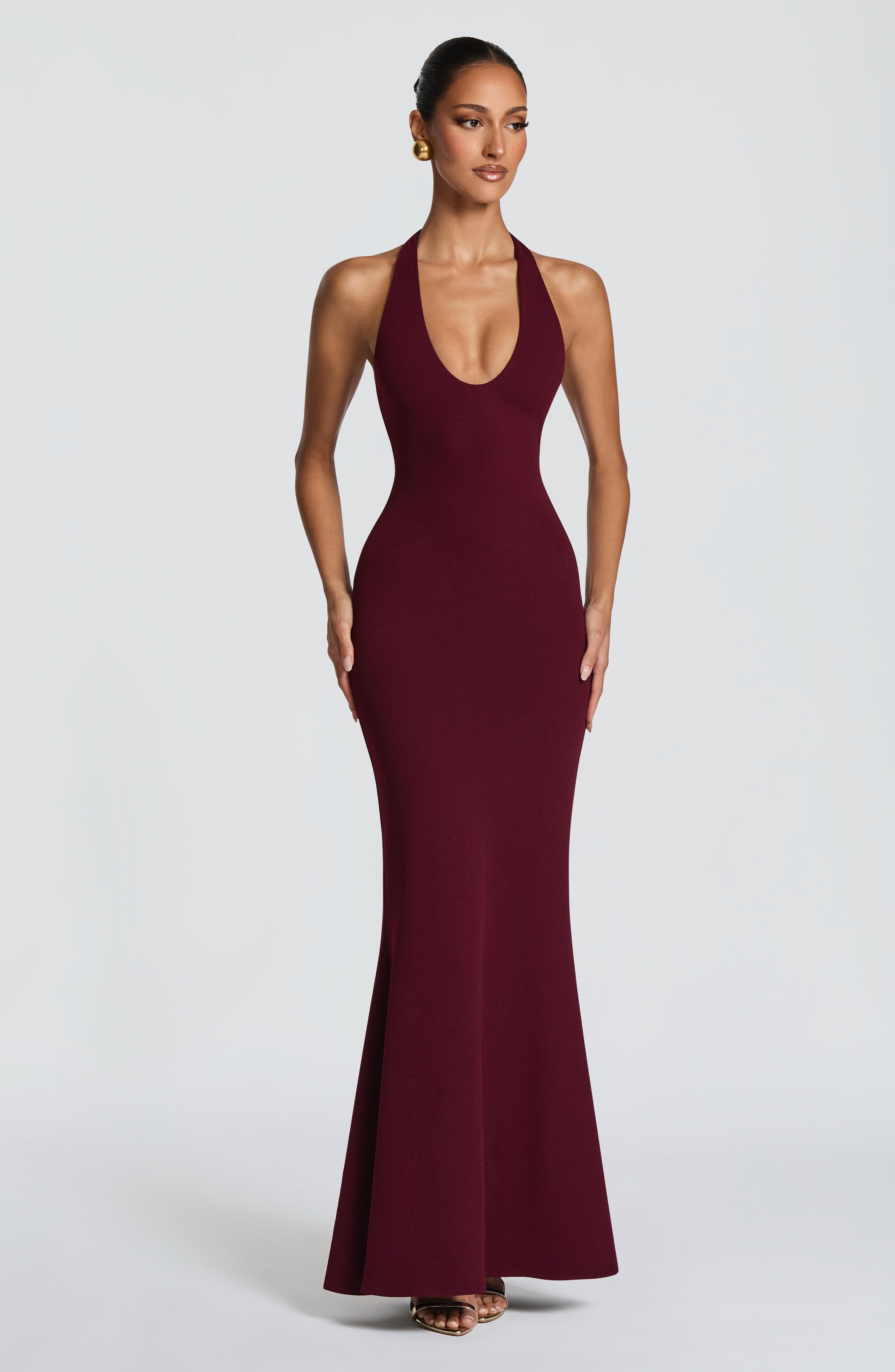 Brenda Maxi Dress - Cherry Lacquer