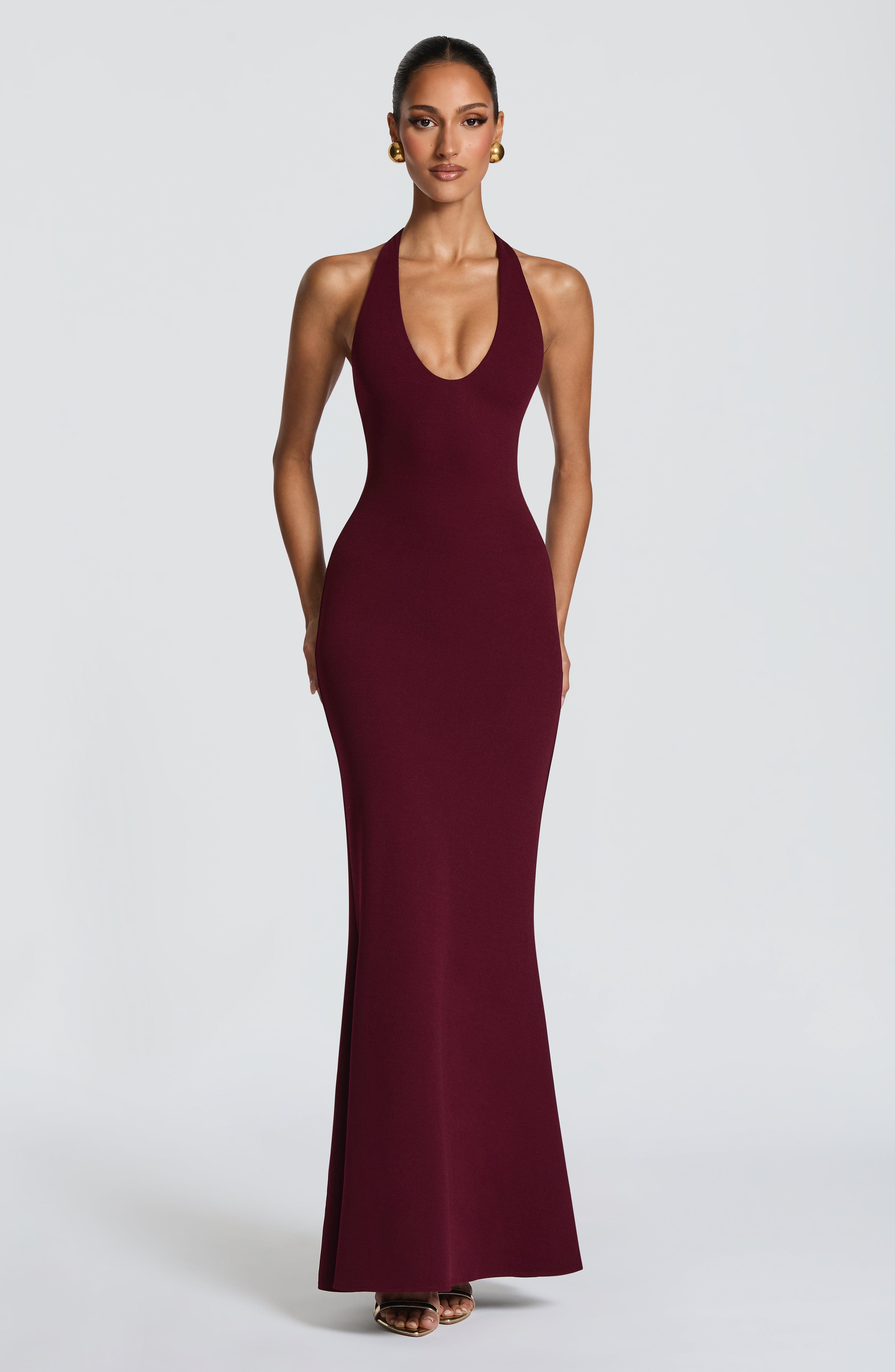 Brenda Maxi Dress - Cherry Lacquer