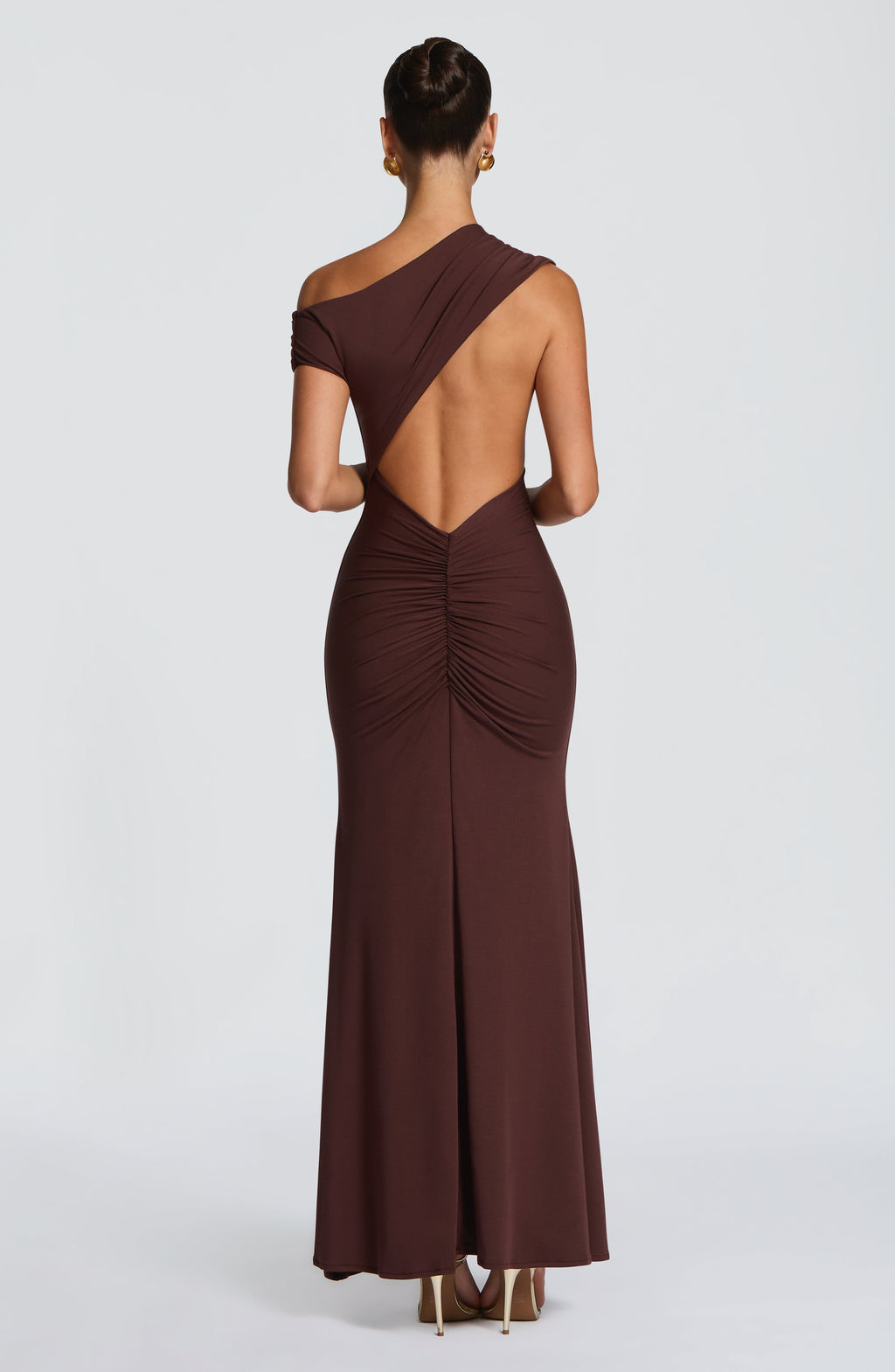 Naomi Maxi Dress - Plum Brown