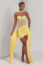Charlotte Mini Dress - Lemon