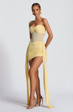 Charlotte Mini Dress - Lemon
