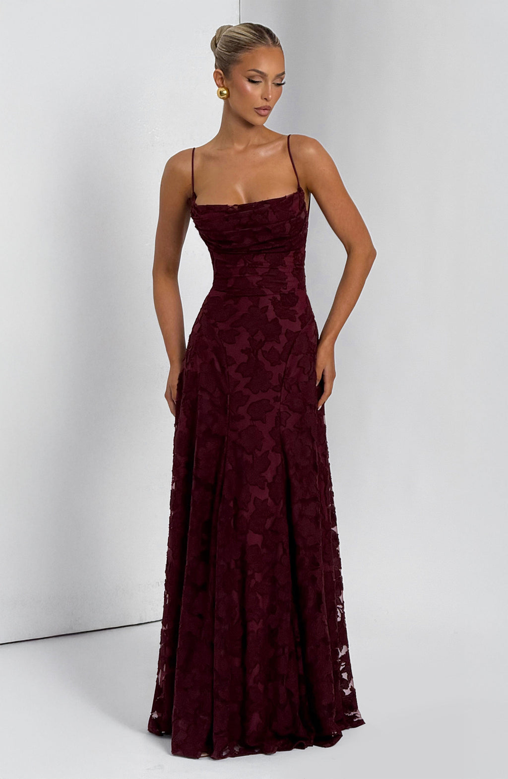 Rebekah Maxi Dress - Cherry Lacquer