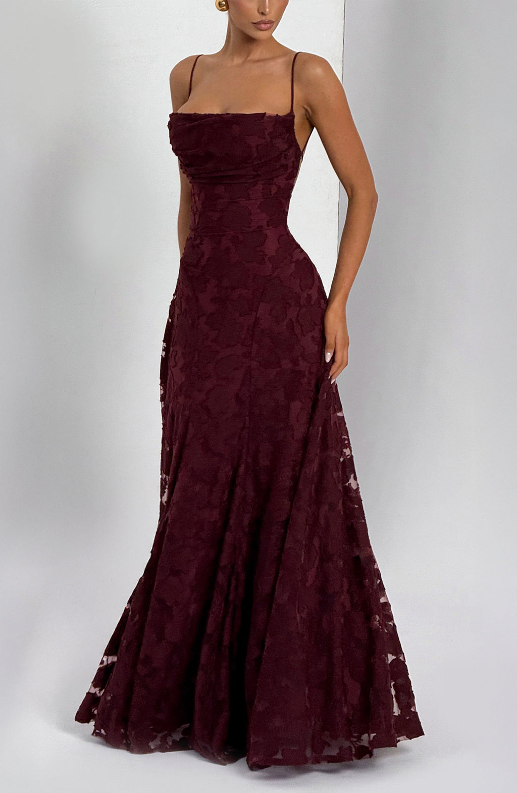 Rebekah Maxi Dress - Cherry Lacquer