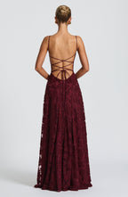Rebekah Maxi Dress - Cherry Lacquer