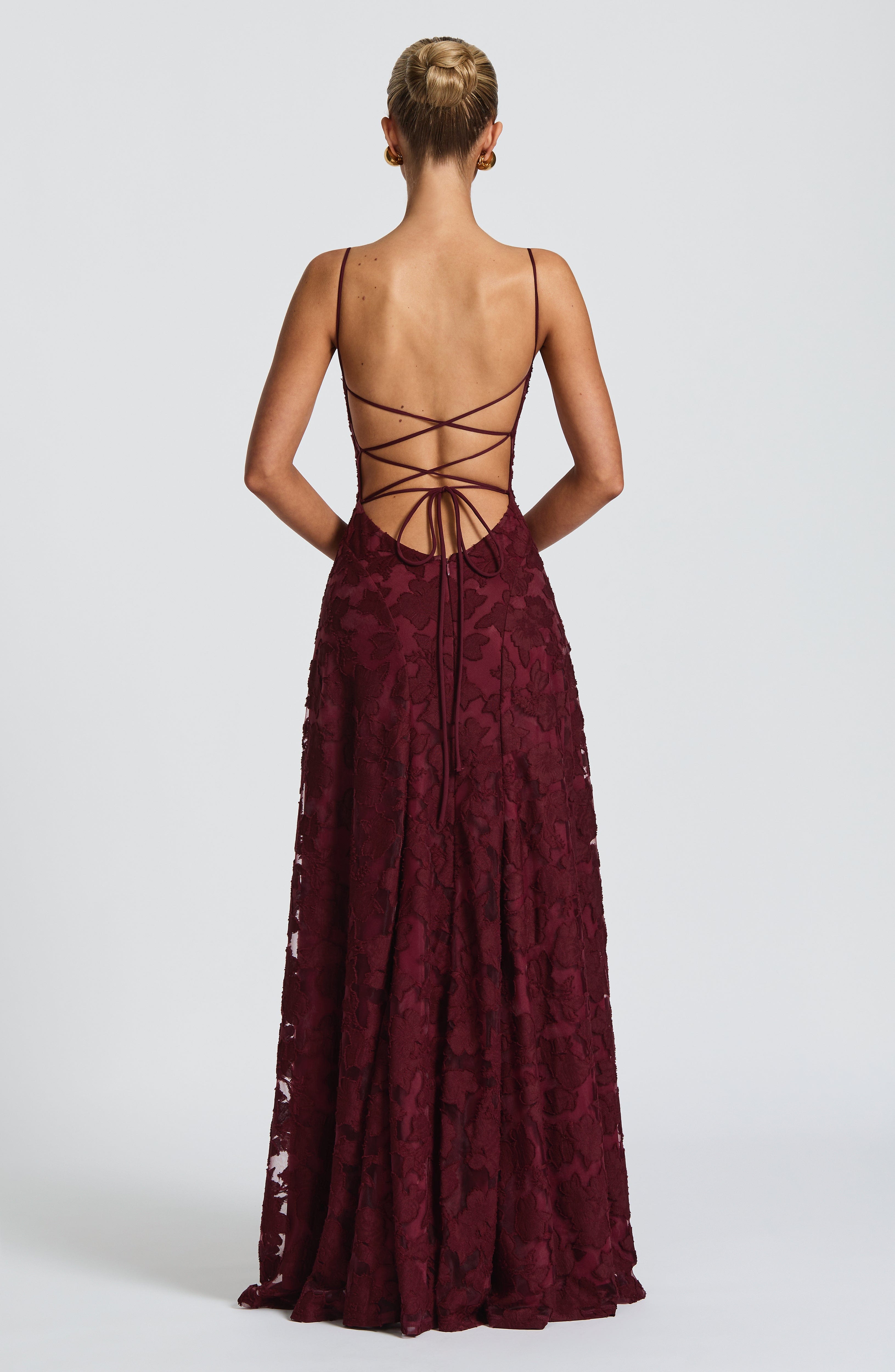 Rebekah Maxi Dress - Cherry Lacquer