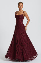Rebekah Maxi Dress - Cherry Lacquer