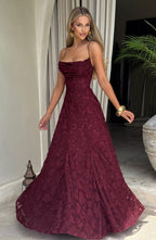 Rebekah Maxi Dress - Cherry Lacquer