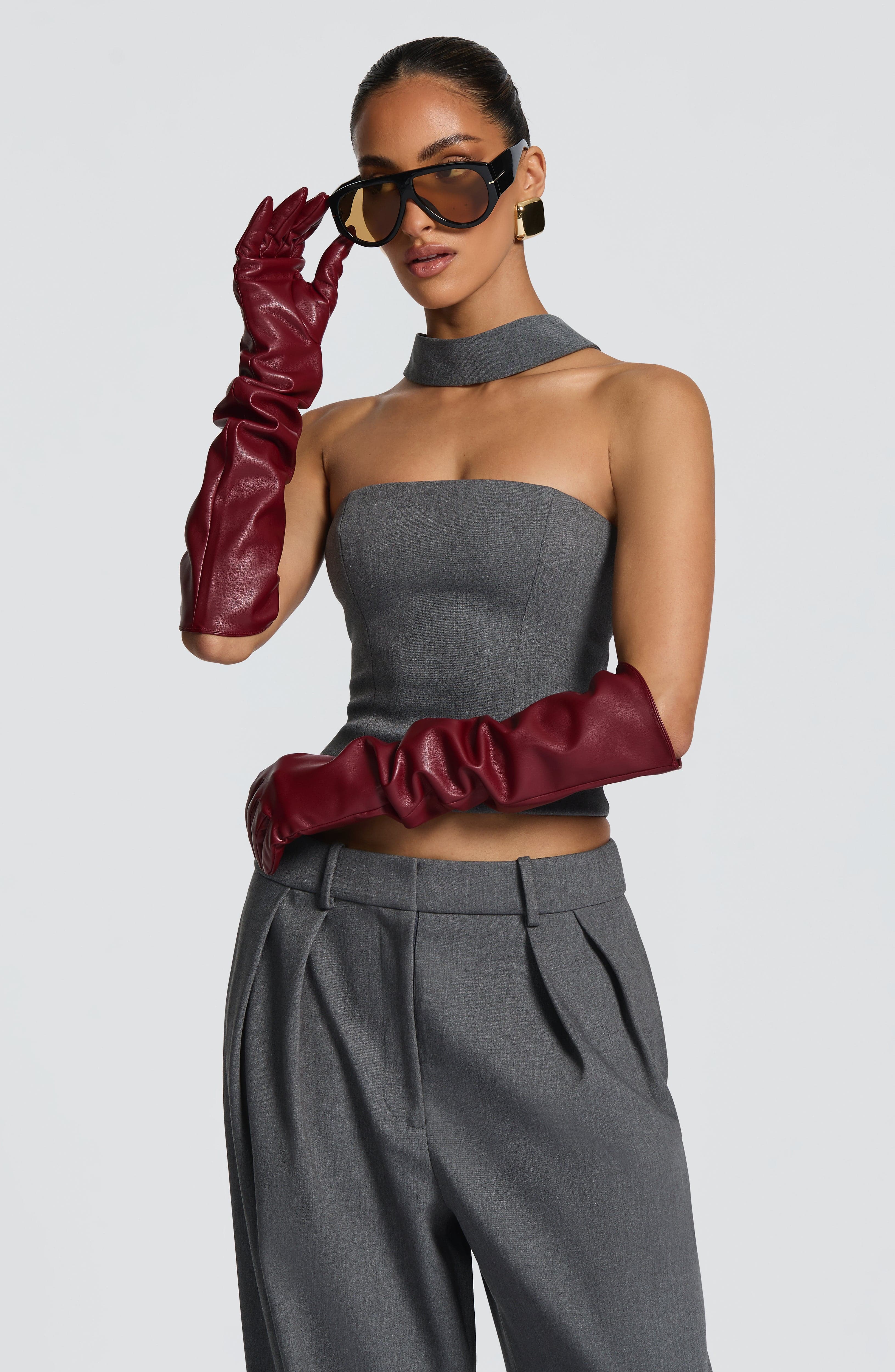 Olivia Gloves - Burgundy
