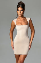 Isla Mini Dress - Nude