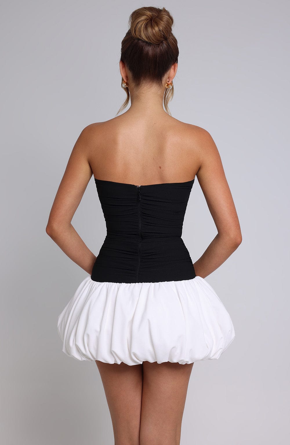 Daisy Mini Dress - Black/White