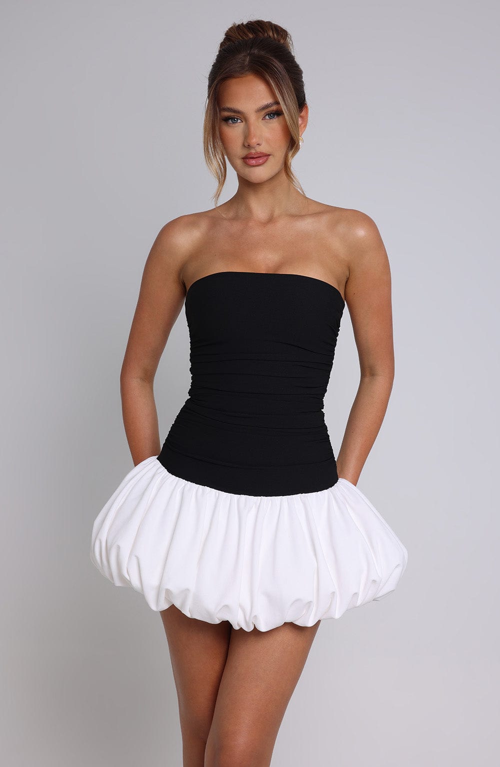 Daisy Mini Dress - Black/White