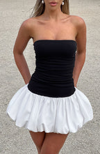 Daisy Mini Dress - Black/White