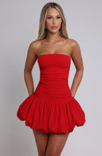 Daisy Mini Dress - Red