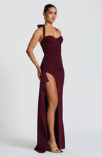 Eliza Maxi Dress - Cherry Lacquer
