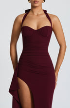 Eliza Maxi Dress - Cherry Lacquer