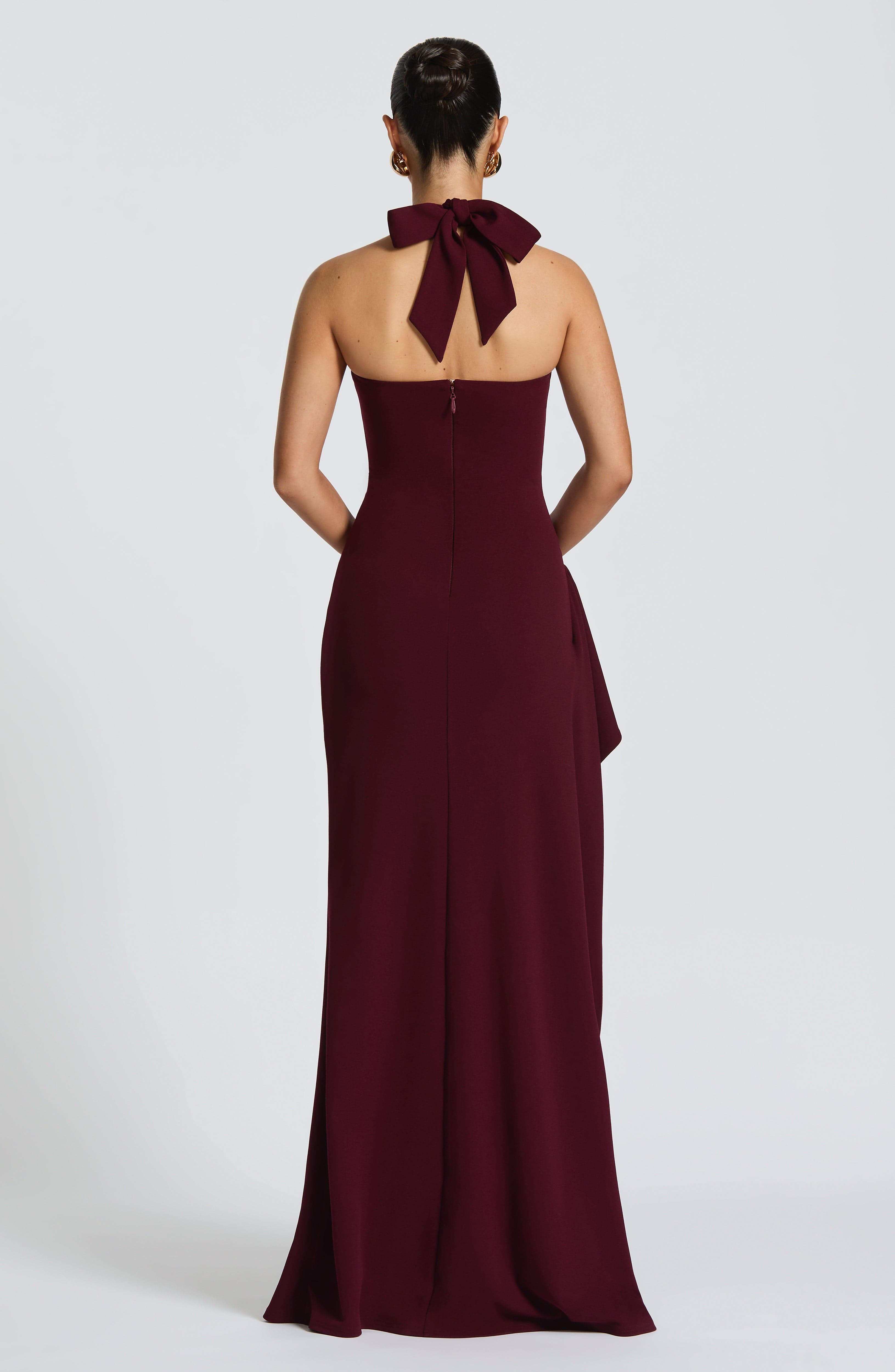 Eliza Maxi Dress - Cherry Lacquer