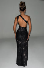 Anastasia Maxi Dress - Black Sparkle