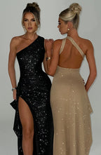 Anastasia Maxi Dress - Black Sparkle