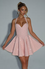 Freya Mini Dress - Blush