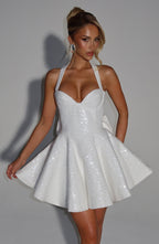 Freya Mini Dress - Ivory