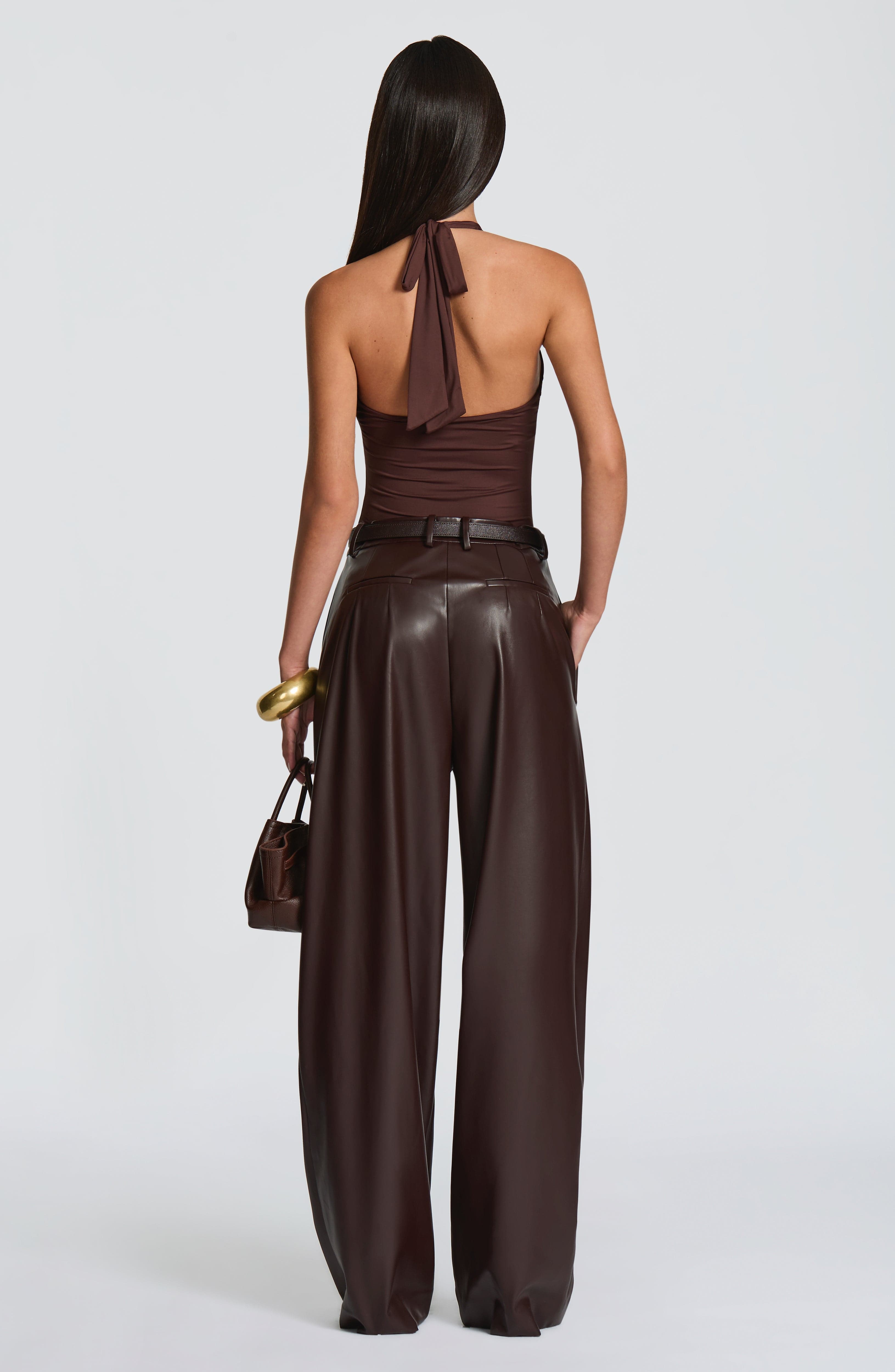 Adele Pants - Plum Brown