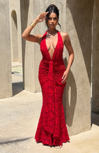 Chiara Maxi Dress - Red