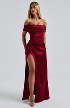 Leila Maxi Dress - Burgundy