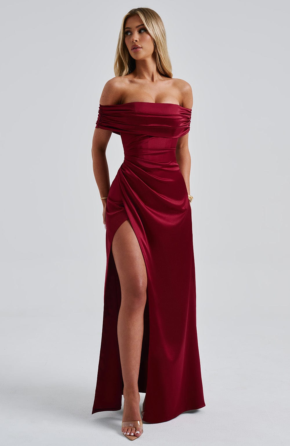 Leila Maxi Dress - Burgundy