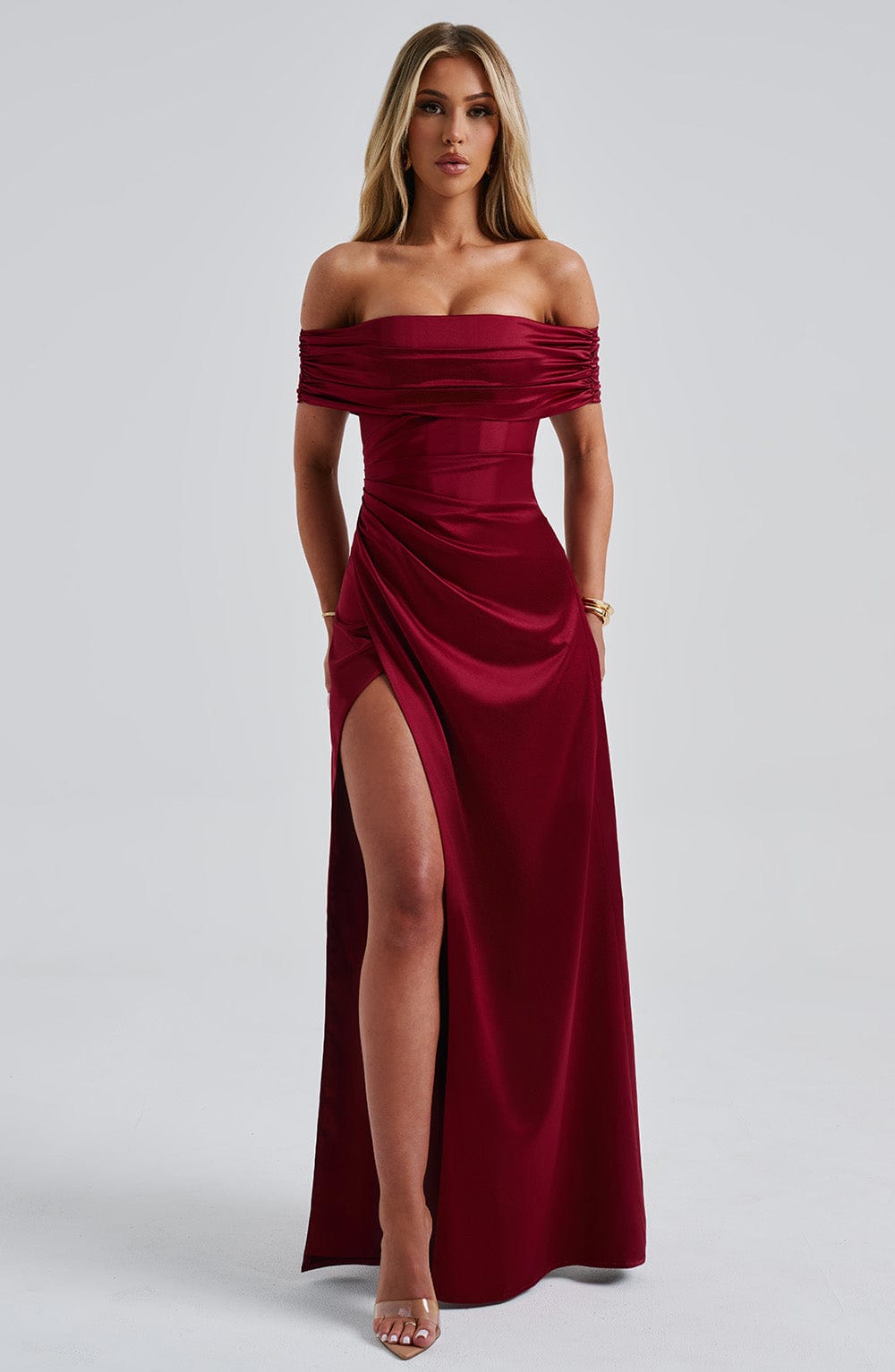 Leila Maxi Dress - Burgundy
