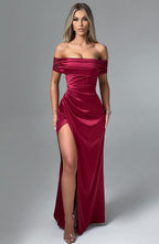 Leila Maxi Dress - Burgundy