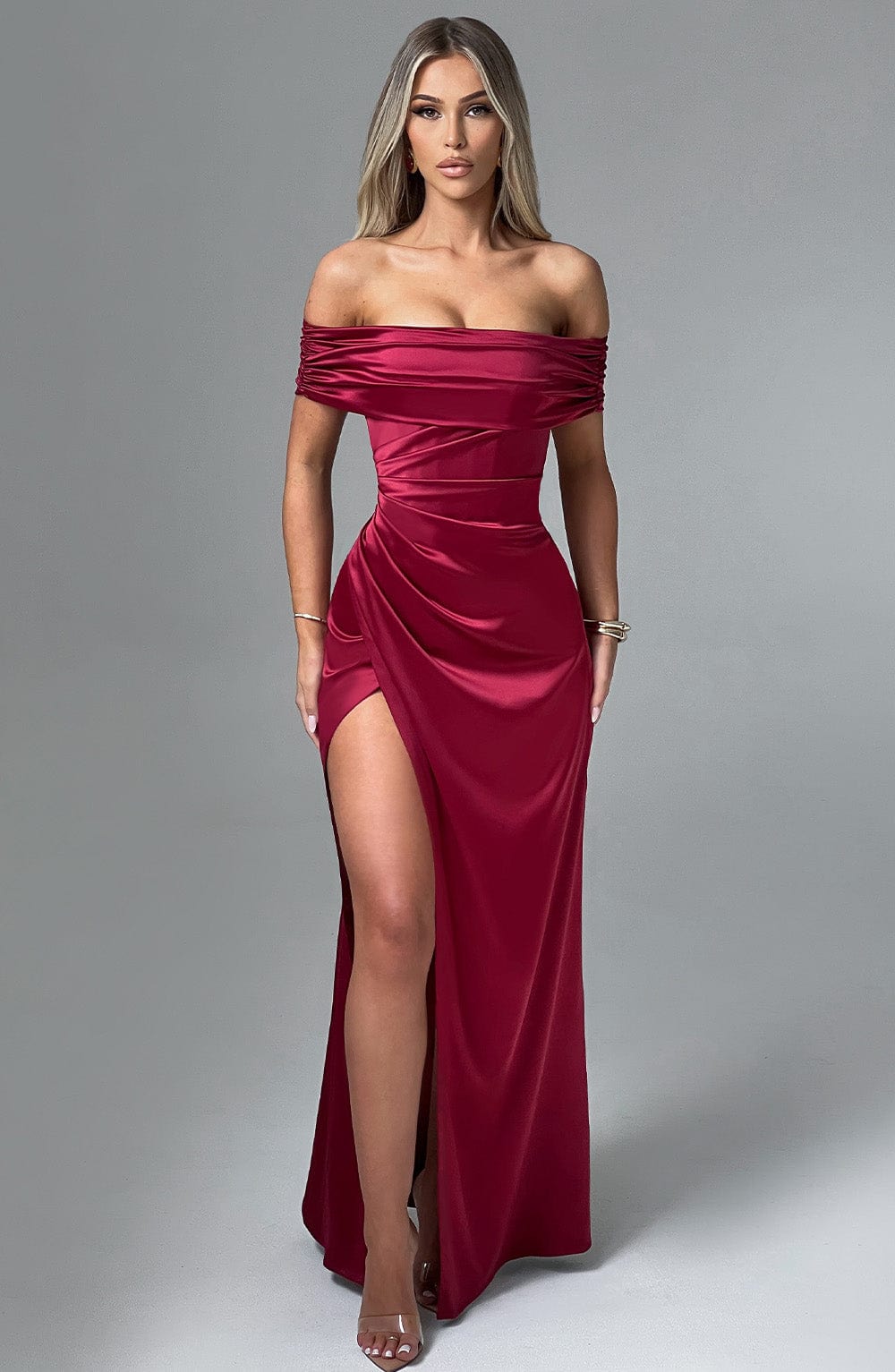 Leila Maxi Dress - Burgundy