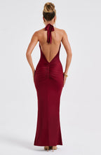 Carmen Maxi Dress - Burgundy