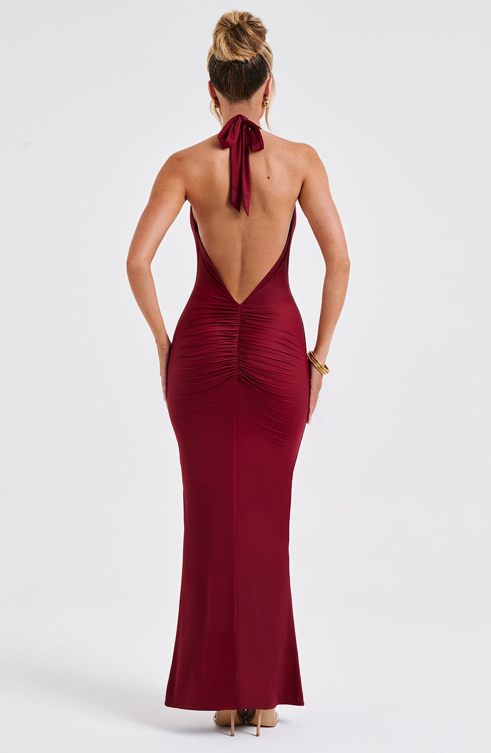 Carmen Maxi Dress - Burgundy