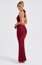 Carmen Maxi Dress - Burgundy