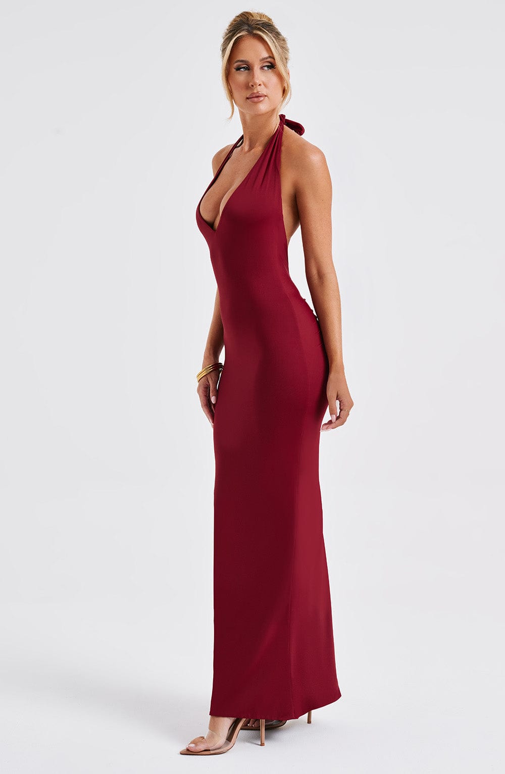 Carmen Maxi Dress - Burgundy