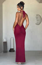 Carmen Maxi Dress - Burgundy
