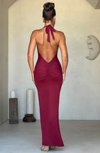 Carmen Maxi Dress - Burgundy