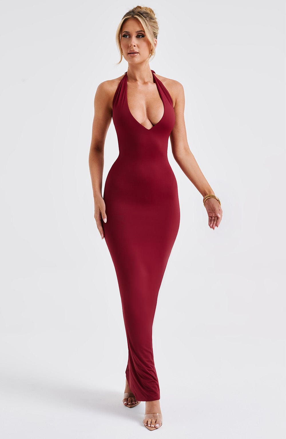 Carmen Maxi Dress - Burgundy