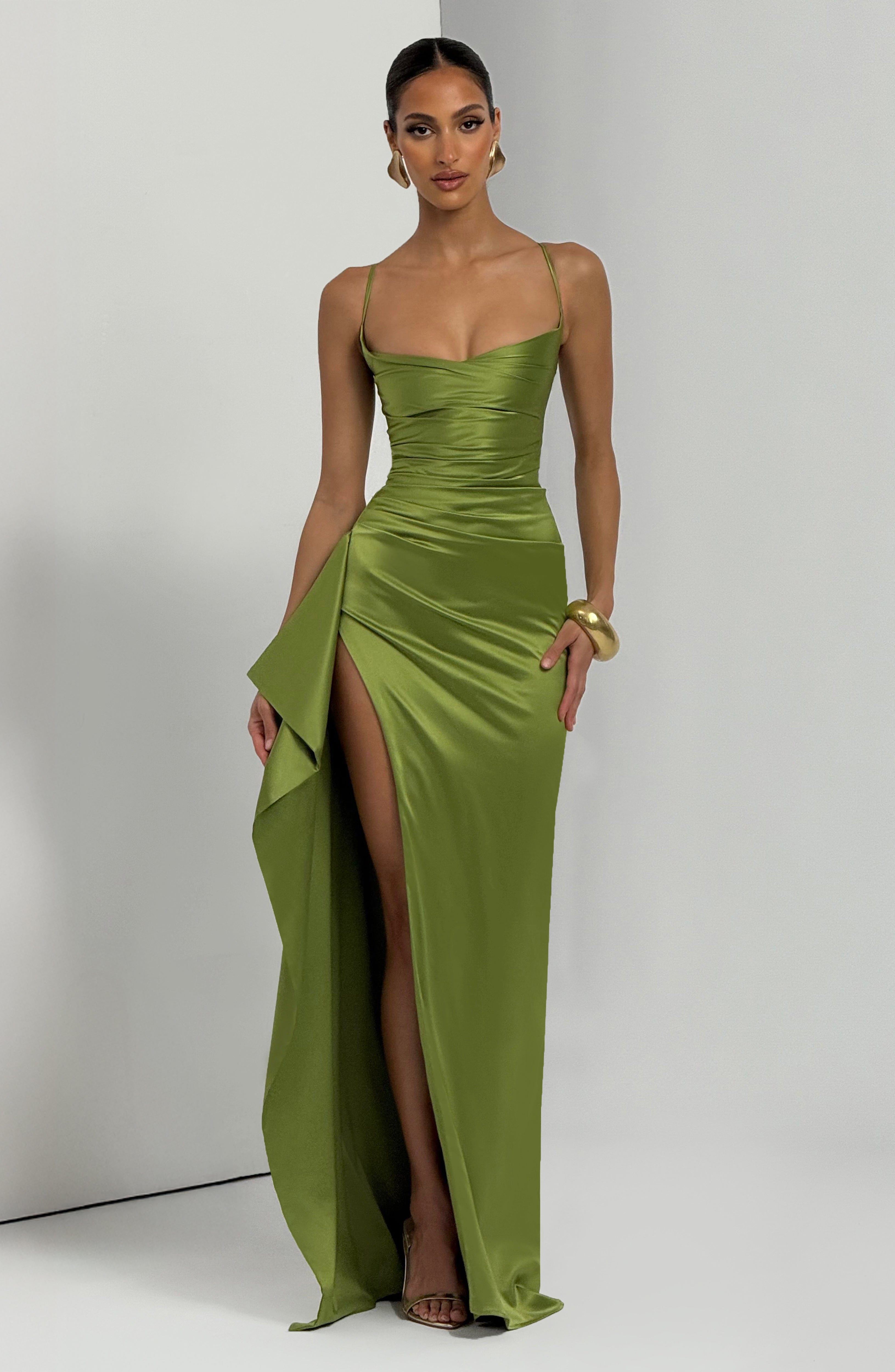 Lucy Maxi Dress - Olive