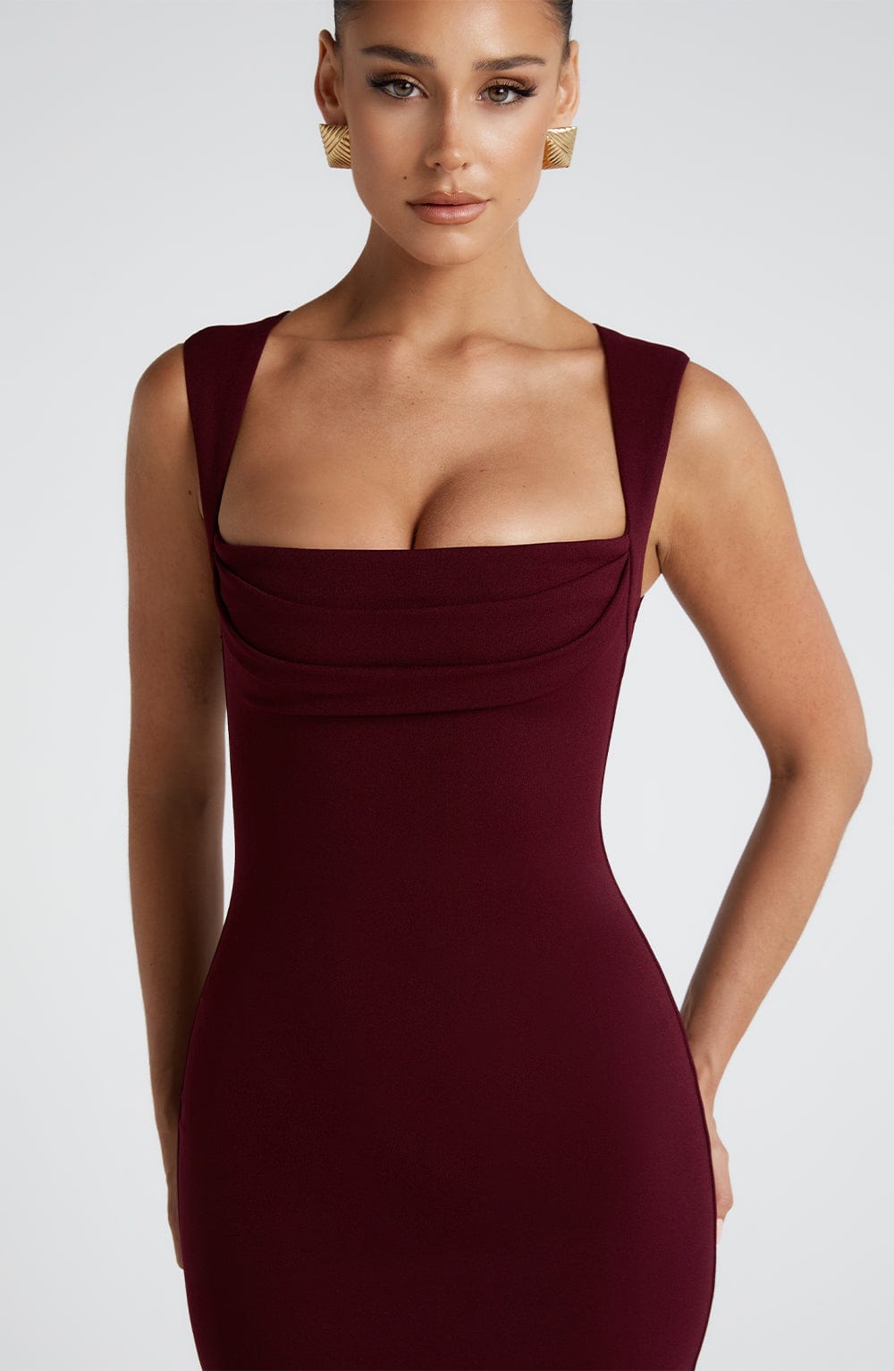 Mabel Maxi Dress - Cherry Lacquer