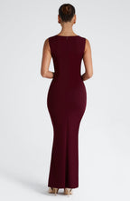 Mabel Maxi Dress - Cherry Lacquer