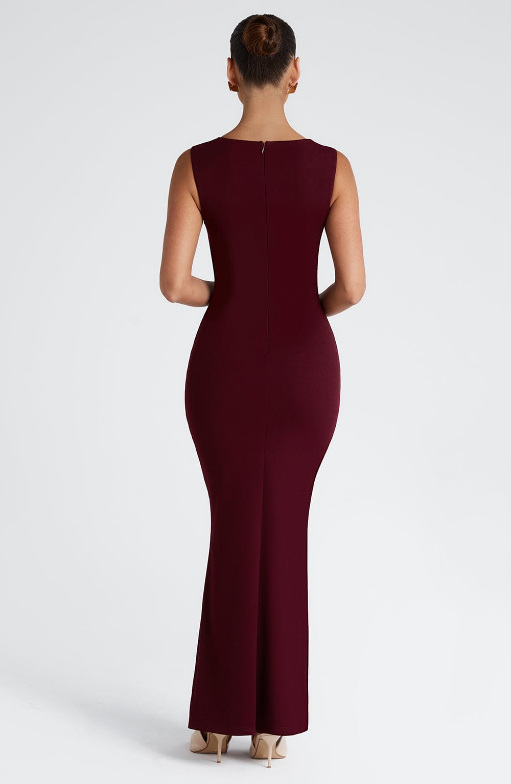 Mabel Maxi Dress - Cherry Lacquer