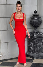 Mabel Maxi Dress - Red