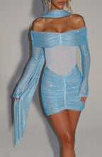 Lauren Mini Dress - Aqua