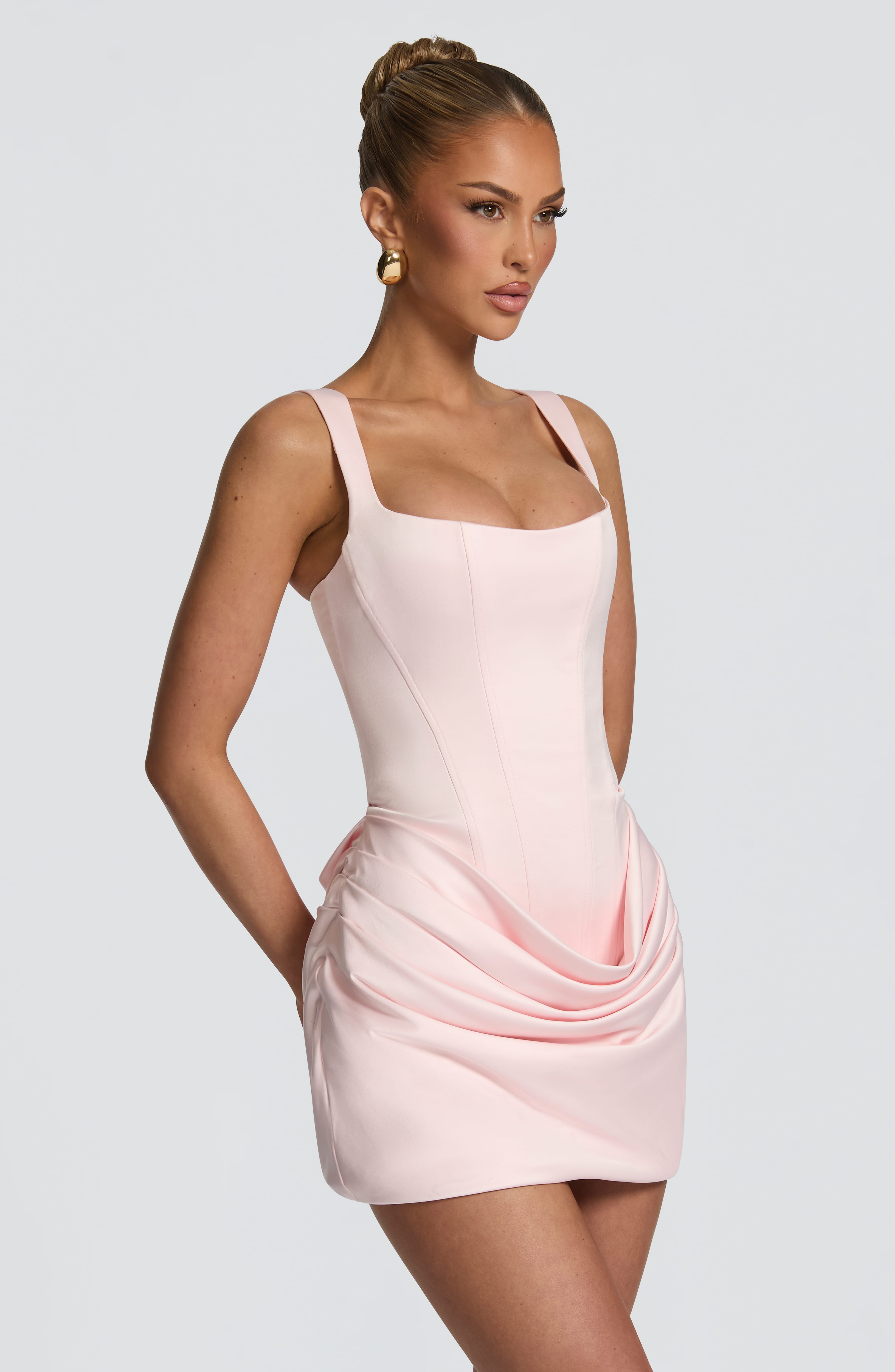 Amber Mini Dress - Blush