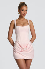 Amber Mini Dress - Blush
